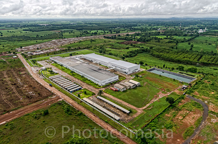 Thai Toyo Denso Factory arial photo In Thailand