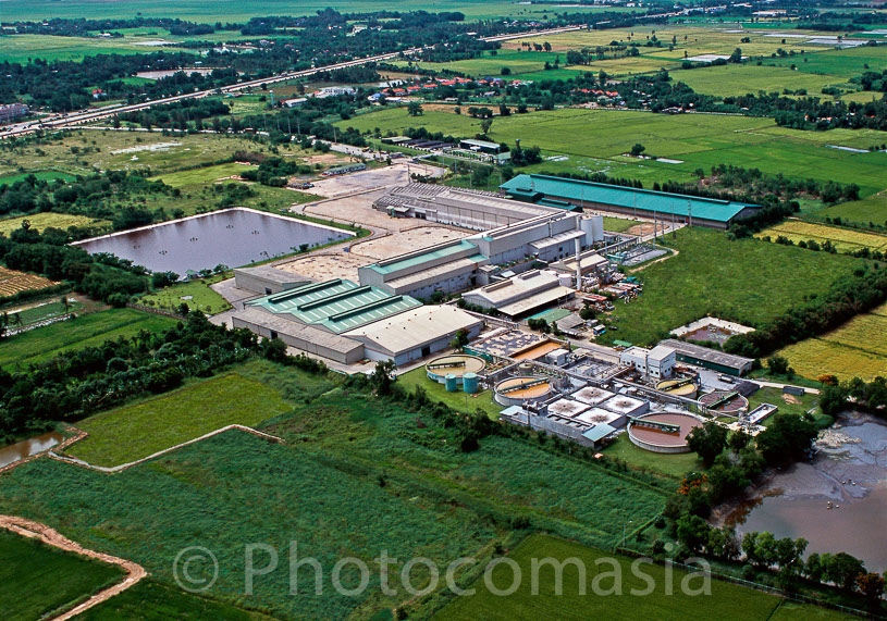 Laem Chaabang Port photo from the air,Thailand