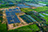 Solar Farm in Sai Kyo aeria photo Thailand