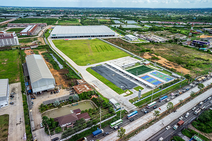 Aerial photo of Thai maeda factory In Thailand