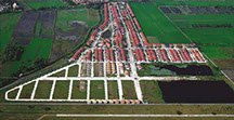 Ariel photo, Village under the construction Close to Bangkok