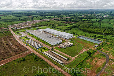 Thai Toyo Denso Factory arial photo In Thailand