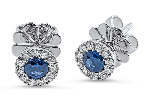 Diamond earrings Diamond earrings Shut up on the White background